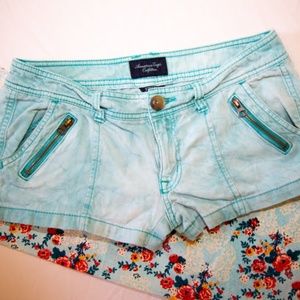American Eagle Shorts with Faux Zipper Pockets